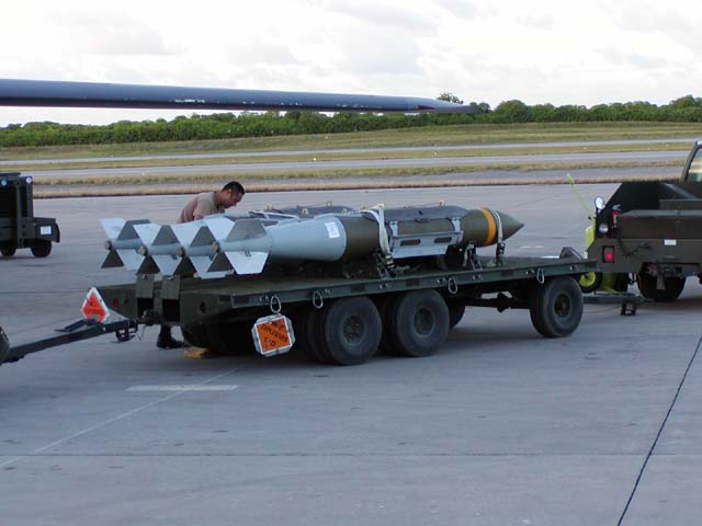 JDAM v3s on trailer